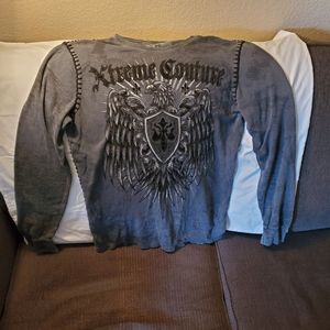 Large, long sleeve Extreme Couture shirt. Smoke free home